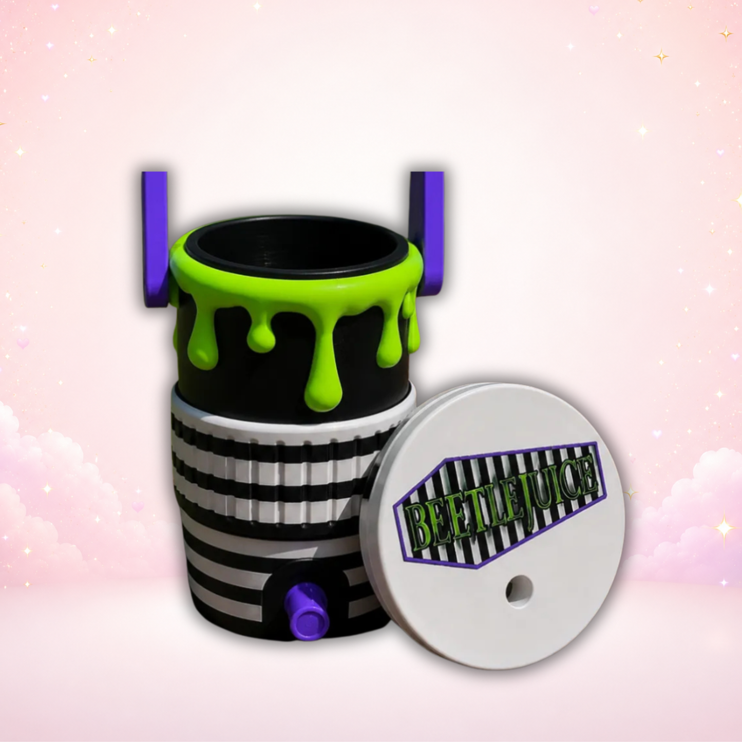 Beetlejuice Inspired Drip Tumbler Holder | 3D Printed Cup Holder