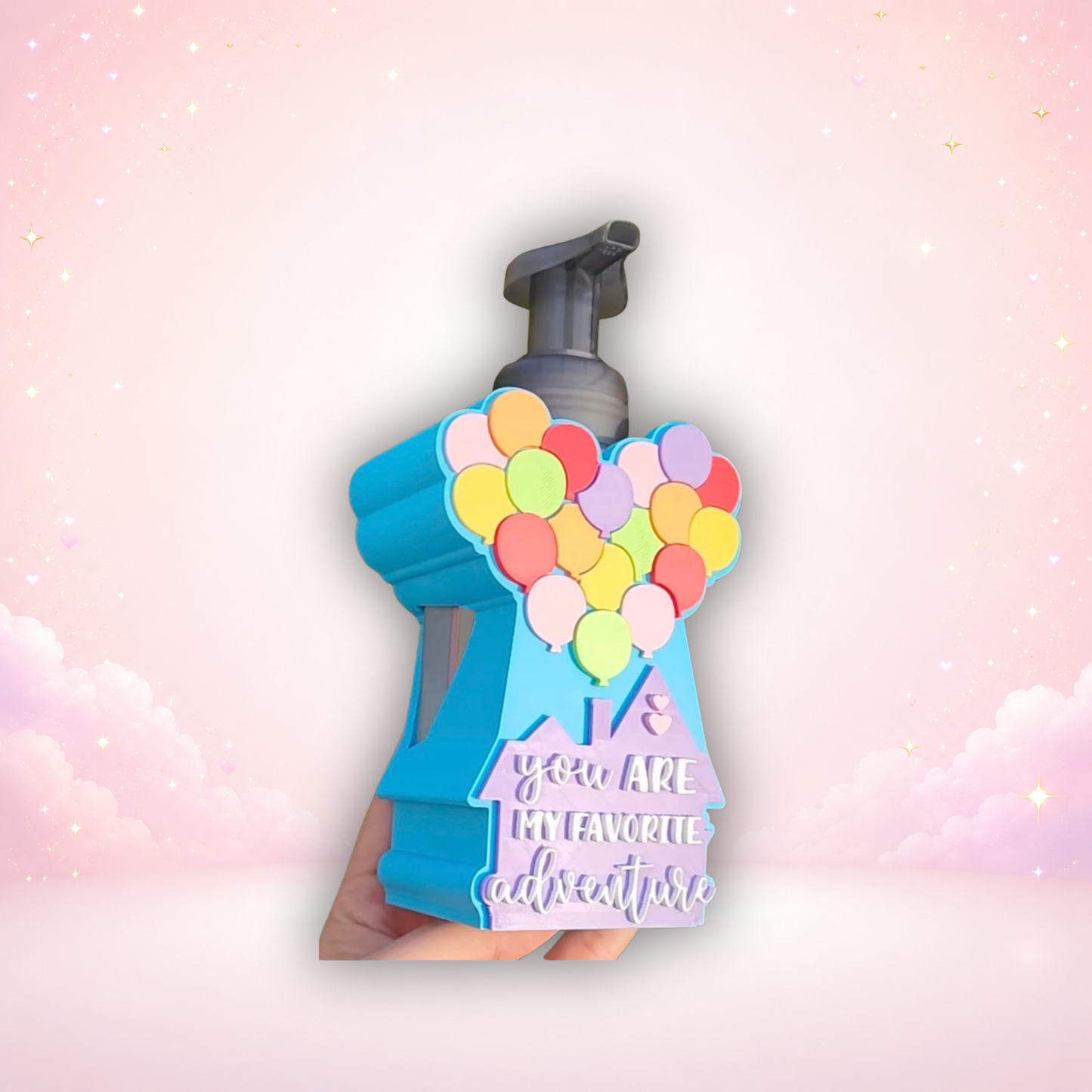 Adventure Balloon House Foaming Soap Holder | 3D Printed Bathroom Décor