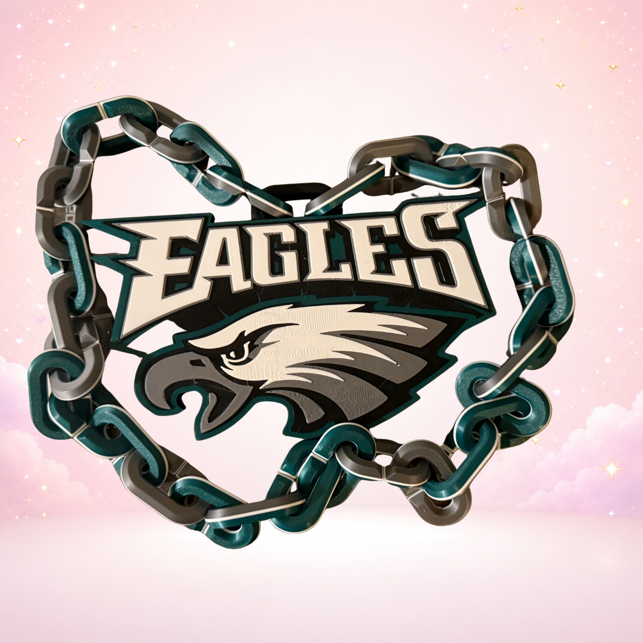 Philadelphia Eagles Inspired Hype Chain | 3D Printed Fan Chain