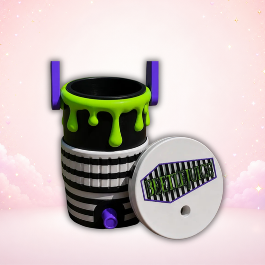 Beetlejuice Inspired Drip Tumbler Holder | 3D Printed Cup Holder