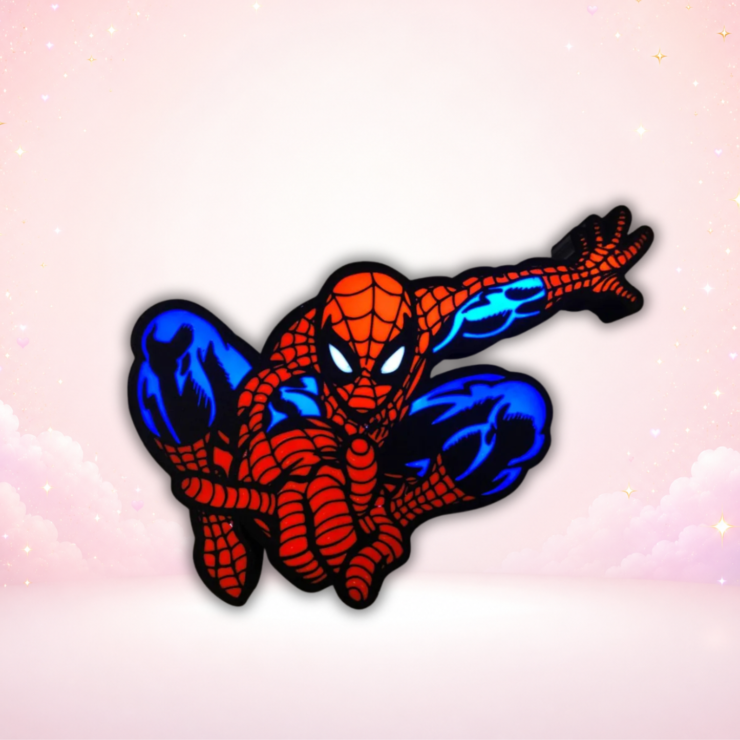 Spider Hero Inspired LED Light Box | 3D Printed Wall & Desk Décor
