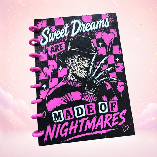 Freddy Inspired A5 Disc Bound Notebook | Refillable Horror Journal | Disc Planner with Pages Included