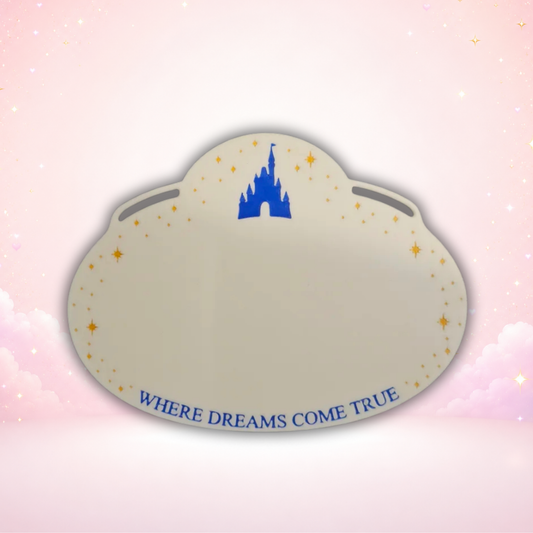 Castle-Inspired Stroller Tag | Personalized Travel Name Tag