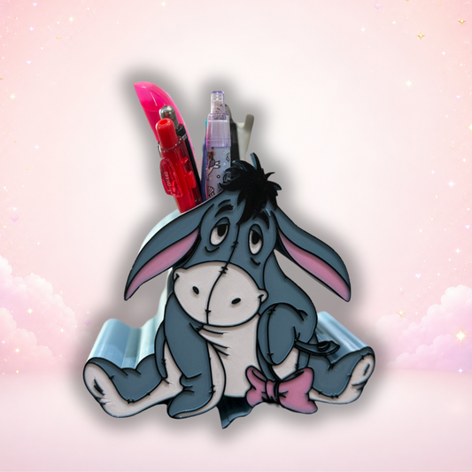 Eeyore Inspired 3D Printed Pen Holder | Cute Desk Organizer